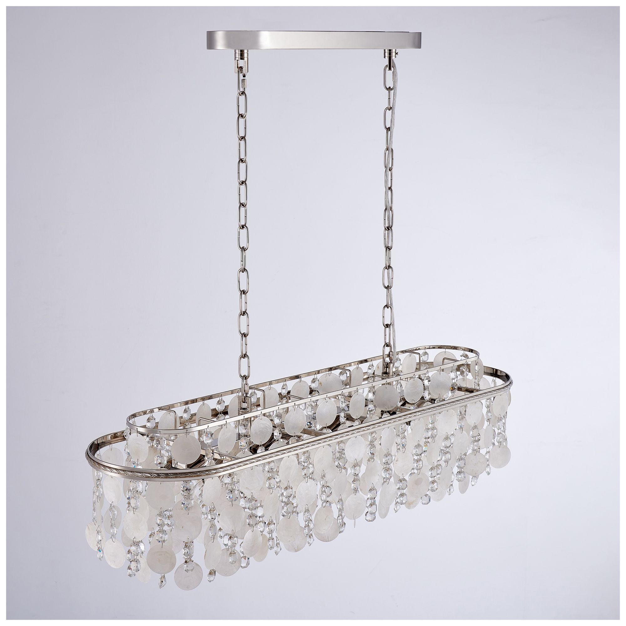 Image 3 Avara 41" Wide 10-Light Polished Nickel Chandelier more views