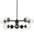 Avell 36" Wide Matte Black 10-Light Chandelier