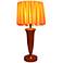 Avella Hand-Crafted Peach Wood Table Lamp