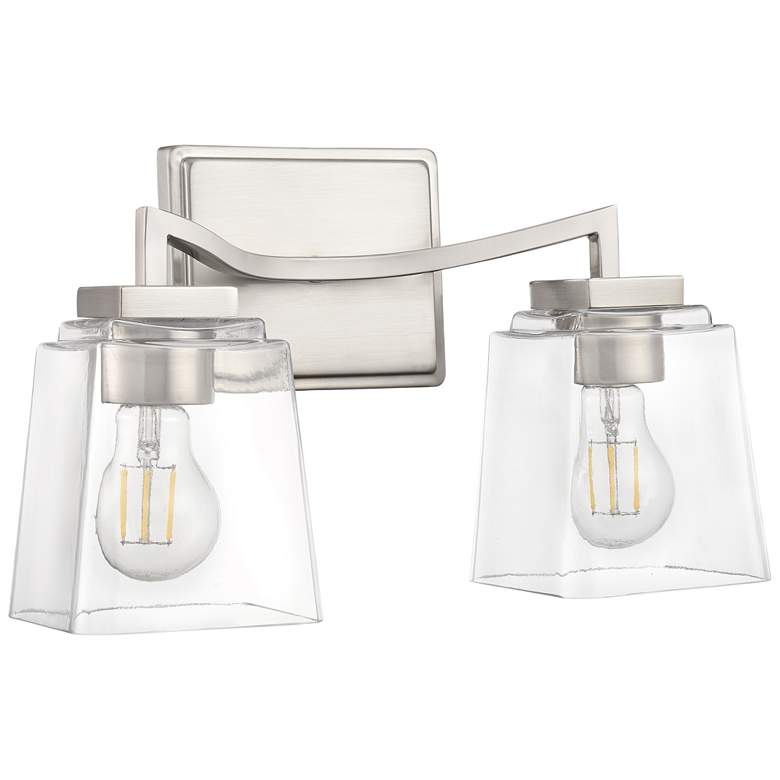Image 1 Avenna 14.5" Wide 2-Light Vanity in Brushed Nickel