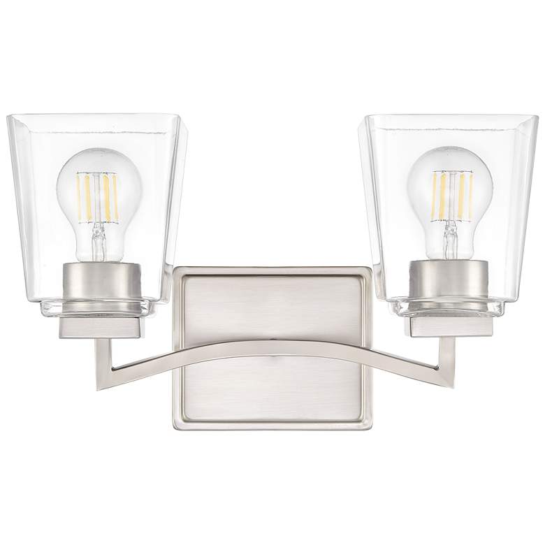 Image 5 Avenna 14.5" Wide 2-Light Vanity in Brushed Nickel more views