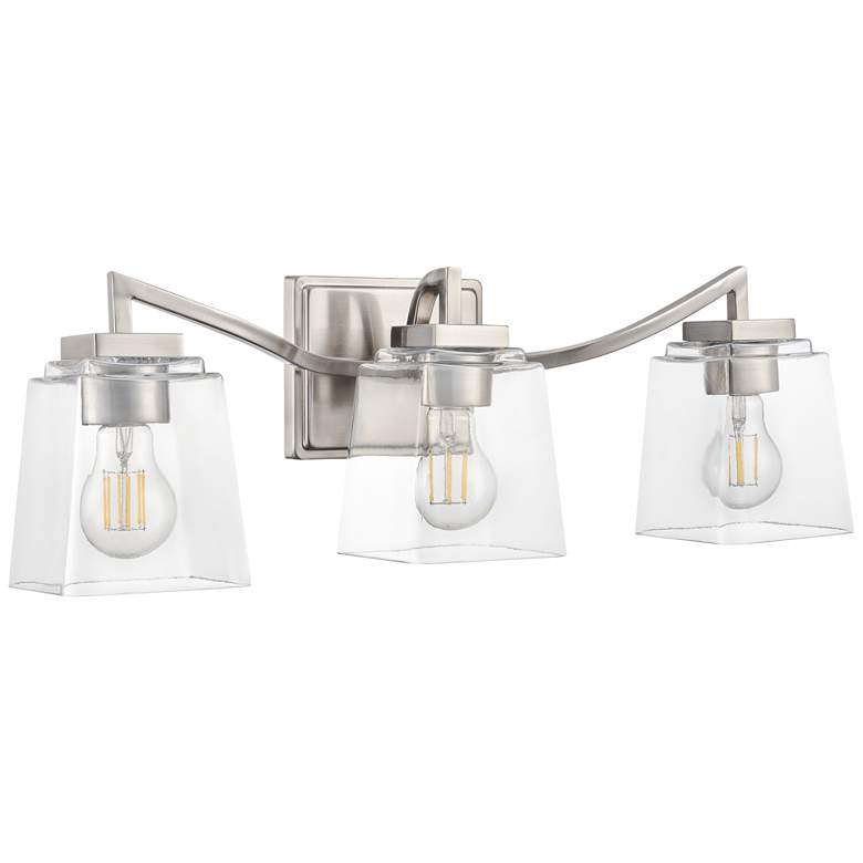 Image 1 Avenna 23.5" Wide 3-Light Vanity in Brushed Nickel