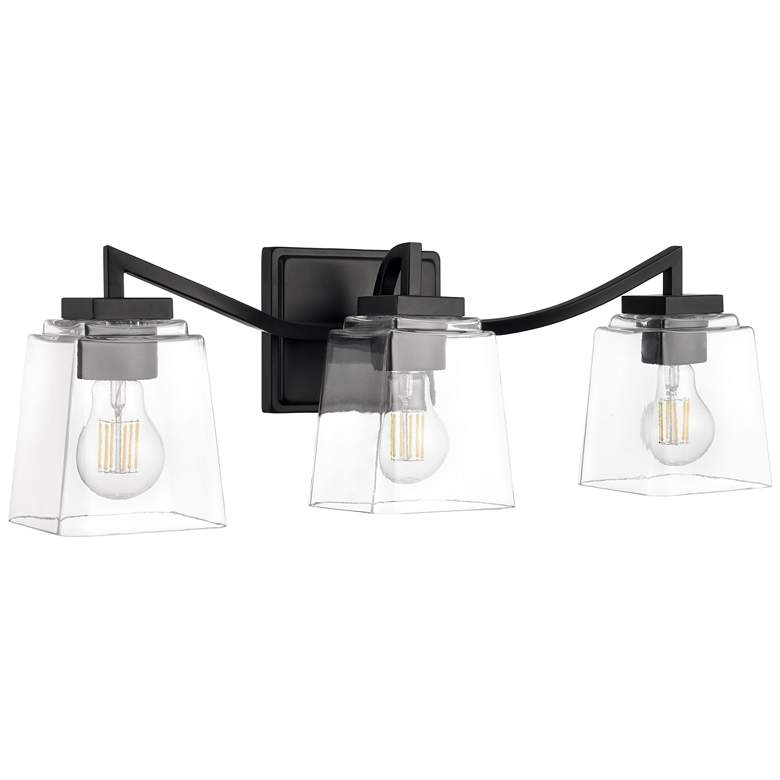 Image 1 Avenna 23.5" Wide 3-Light Vanity in Matte Black