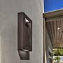 3_Avenue 16" High Architectural Bronze LED Outdoor Wall Light more views