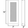 6_Avenue 16" High Architectural Bronze LED Outdoor Wall Light more views