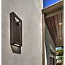 7_Avenue 16" High Architectural Bronze LED Outdoor Wall Light more views