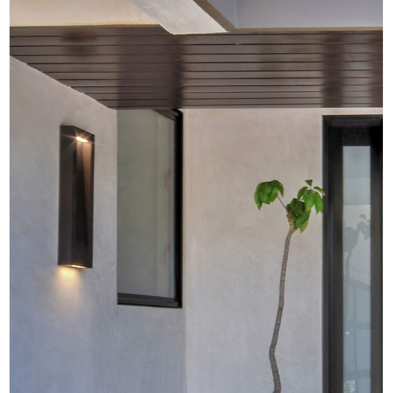 Image 4 Avenue 22" High Architectural Bronze LED Outdoor Wall Light more views