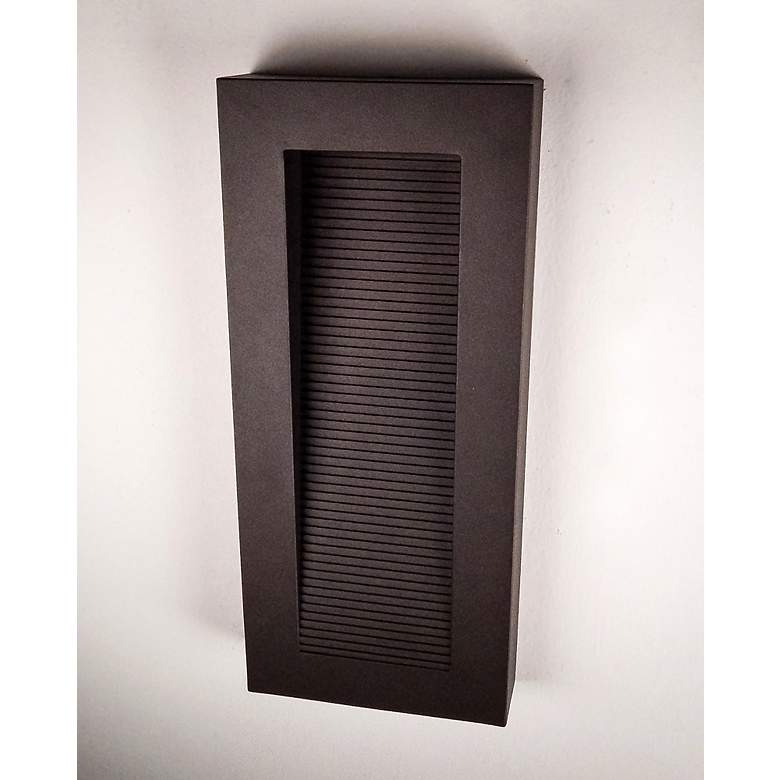 Image 7 Avenue 22" High Architectural Bronze LED Outdoor Wall Light more views