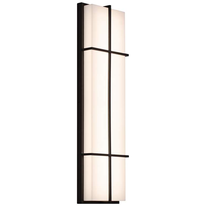 Image 1 Avenue 36 inch High Textured Bronze LED Outdoor Wall Light