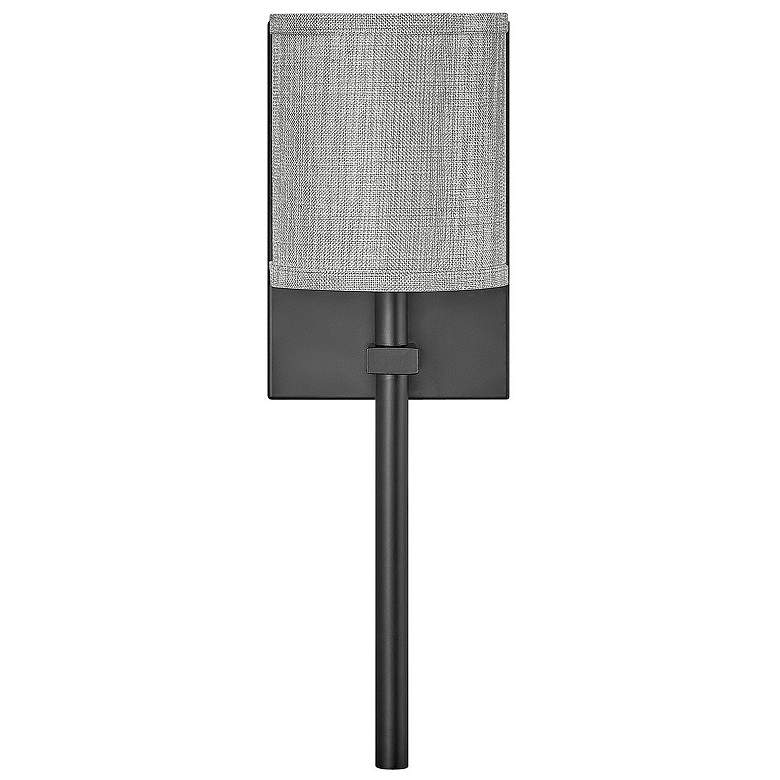 Image 3 Avenue 8 1/2" High Black with Gray Shade Wall Sconce more views