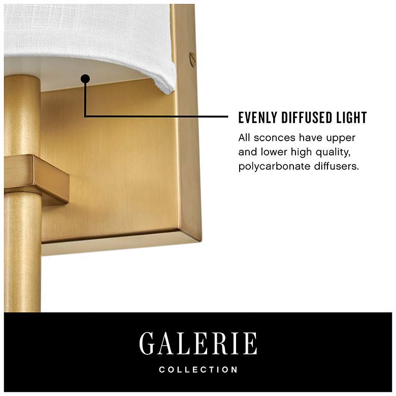 Image 6 Avenue 8 1/2" High Black with Gray Shade Wall Sconce more views