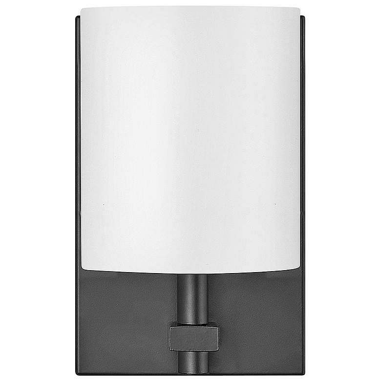 Image 5 Avenue 8 1/2" High Black with White Shade Wall Sconce more views