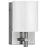 2_Avenue 8 1/2" High Nickel with White Shade Wall Sconce more views