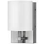 3_Avenue 8 1/2" High Nickel with White Shade Wall Sconce more views