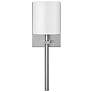 4_Avenue 8 1/2" High Nickel with White Shade Wall Sconce more views