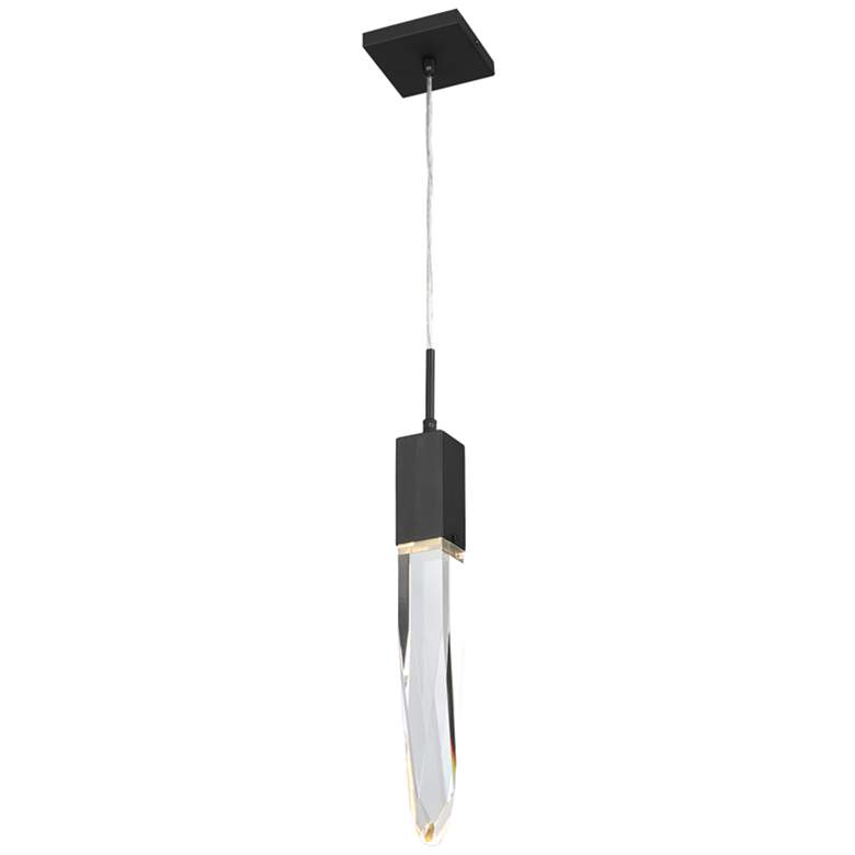 Image 1 Avenue Aspen 2" Wide Matte Black LED Mini Pendant