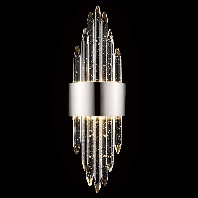 Image 1 Avenue Aspen 22"H Polished Nickel Crystal ADA LED Sconce