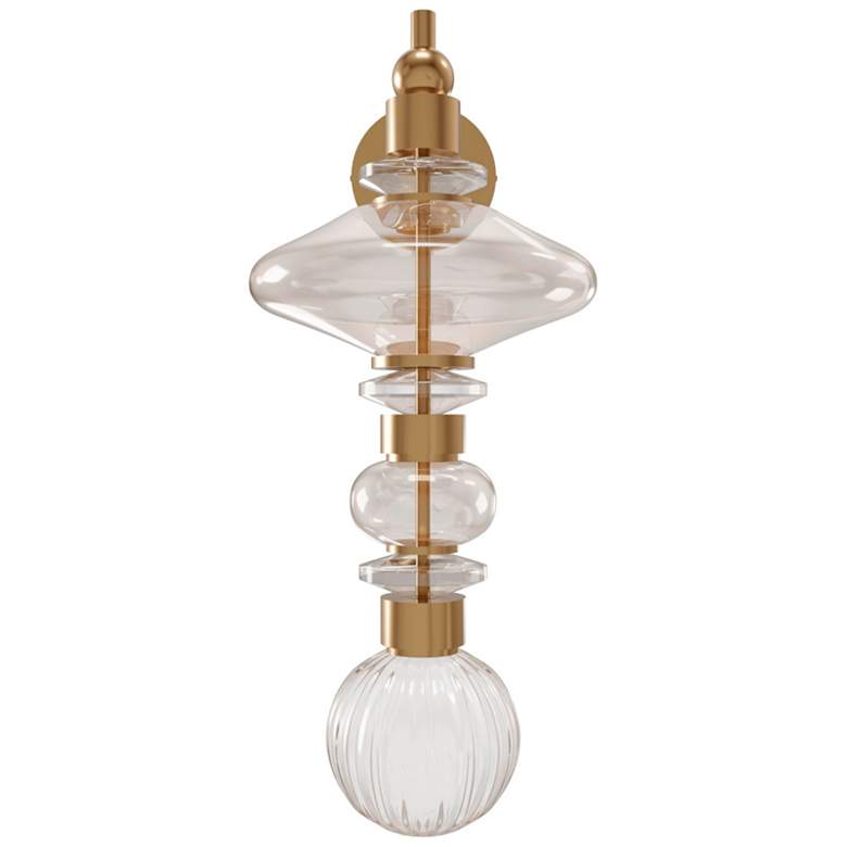 Image 1 Avenue Avra 20" High Aged Brass LED Wall Sconce