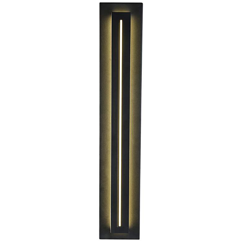 Image 1 Avenue Bel Air 28" High Black LED Outdoor Wall Light