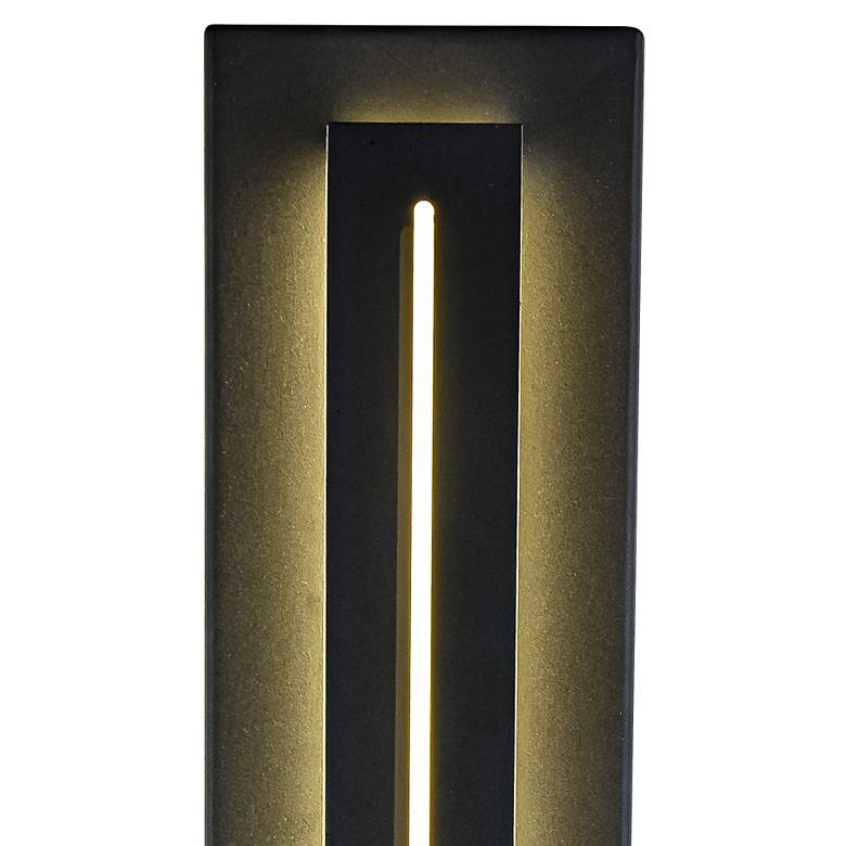 Image 2 Avenue Bel Air 28" High Black LED Outdoor Wall Light more views