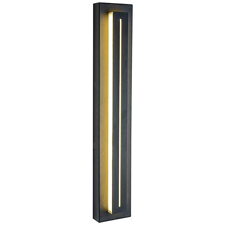 Image 4 Avenue Bel Air 28" High Black LED Outdoor Wall Light more views
