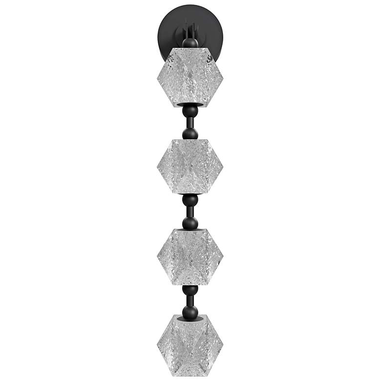 Image 1 Avenue Beluga 28" High Black 4-Light LED Wall Sconce