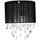 Avenue Beverly Dr. 14" High Black Silk String Wall Sconce