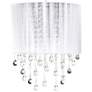 Avenue Beverly Dr. 14" High White Silk String Wall Sconce