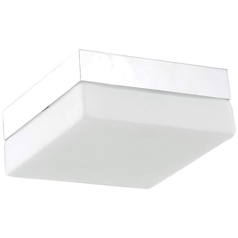 Image 1 Avenue Cermack St. 11" Wide Chrome Square LED Ceiling Light