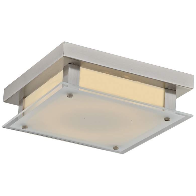 Image 2 Avenue Cermack St. 12"W Brushed Nickel LED Ceiling Light