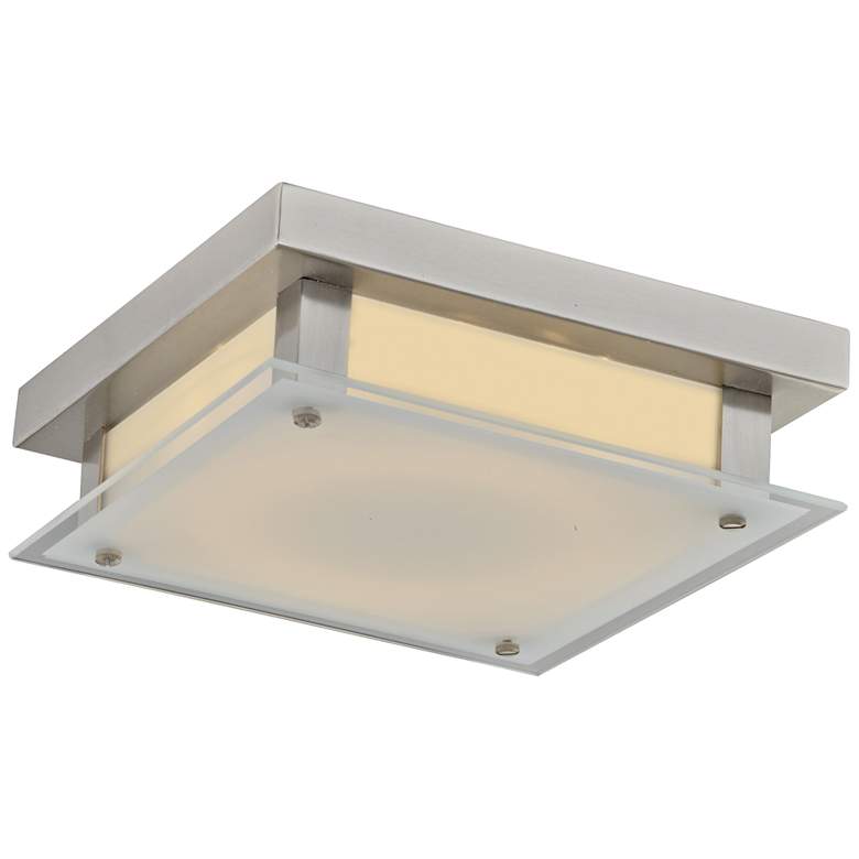 Image 2 Avenue Cermack St. 12 inchW Brushed Nickel LED Ceiling Light