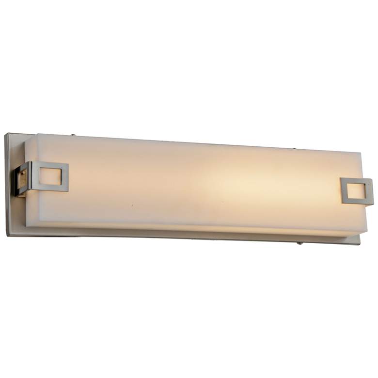 Image 1 Avenue Cermack St. 26" Wide Brushed Nickel LED Bath Light