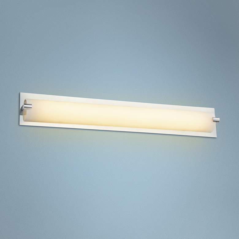 Image 1 Avenue Cermack St. 26" Wide Polished Chrome LED Bath Light