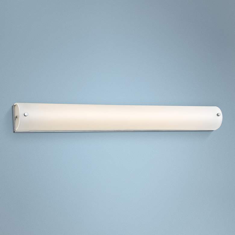 Image 1 Avenue Cermack St. 36" Wide Polished Chrome LED Bath Light