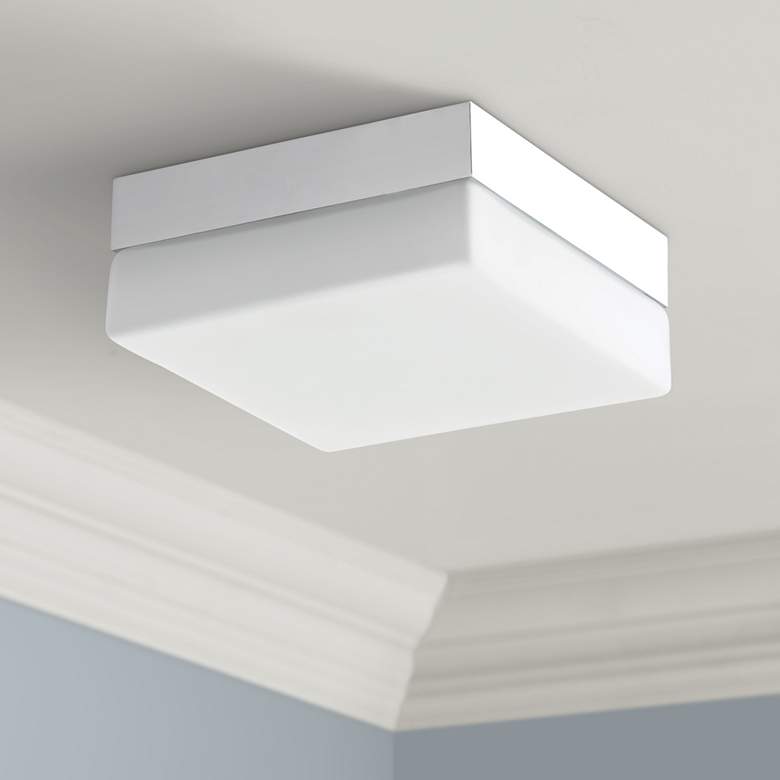 Image 1 Avenue Cermack St. 7 1/2"W Polished Chrome LED Ceiling Light