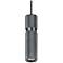 Avenue Cicada 3" Wide Knurled Dark Gray LED Mini Pendant