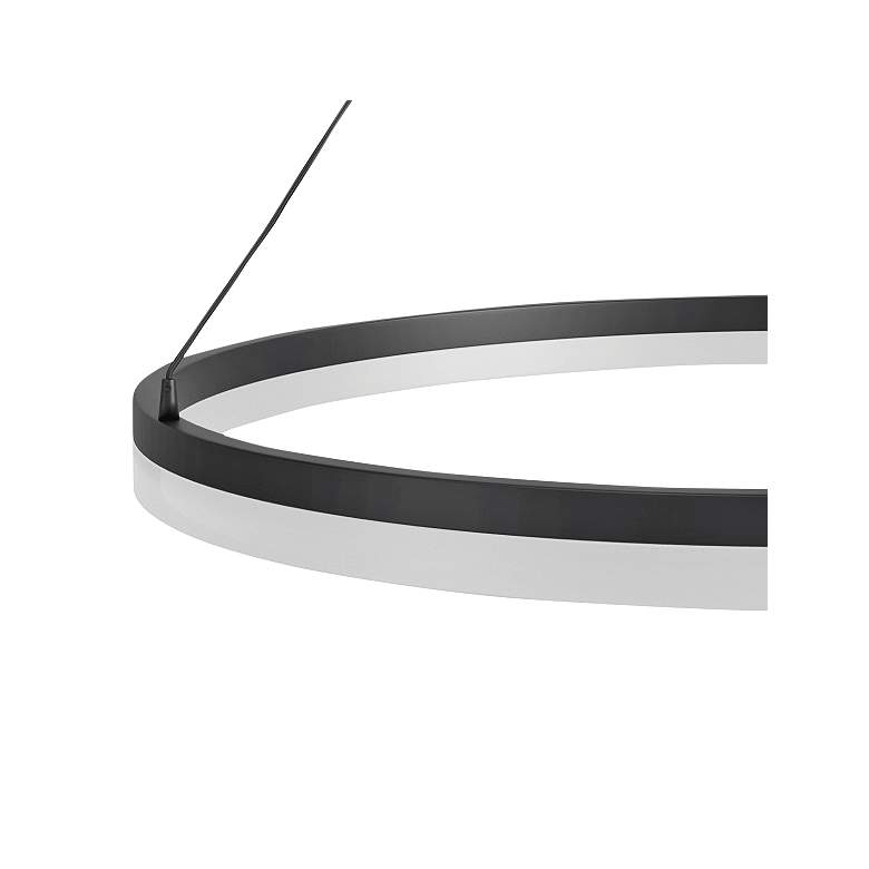 Image 2 Avenue Circa 39" Wide Black LED Pendant Light more views