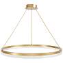 1_Avenue Circa 39" Wide Brushed Gold LED Ring Pendant Light