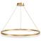 Avenue Circa 39" Wide Brushed Gold LED Ring Pendant Light