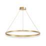 2_Avenue Circa 39" Wide Brushed Gold LED Ring Pendant Light more views