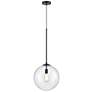 Thumbnail2 of Avenue Delilah 14" Wide Black Orb Pendant Light more views