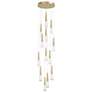 1_Avenue Encino 22" Wide Brushed Brass Multi-Light LED Pendant
