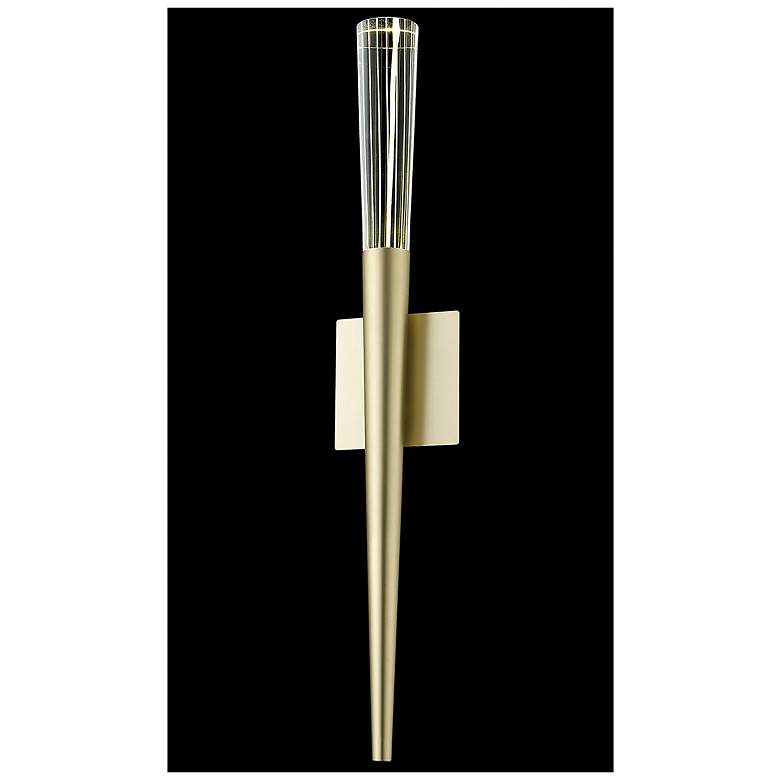 Image 1 Avenue Encino 31 1/2" High Brushed Brass LED Wall Sconce