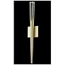 Avenue Encino 31 1/2" High Brushed Brass LED Wall Sconce