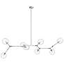 1_Avenue Fairfax 78" Wide Matte Chrome 8-Light Chandelier