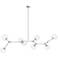 Avenue Fairfax 78" Wide Matte Chrome 8-Light Chandelier