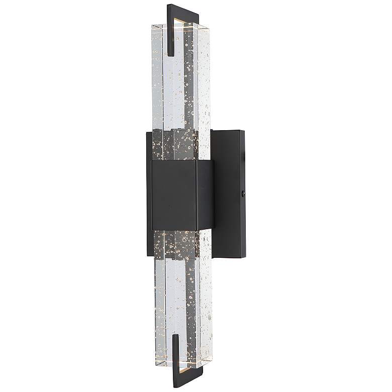 Image 1 Avenue Glacier 17" High Black ADA LED Wall Sconce