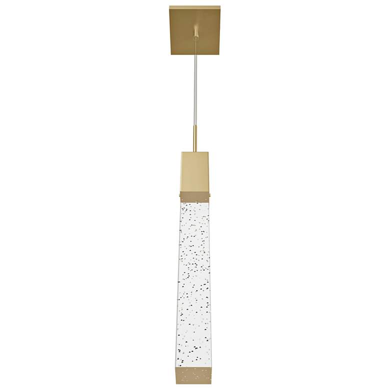 Image 4 Avenue Glacier 2"W Brushed Brass Crystal LED Mini Pendant more views