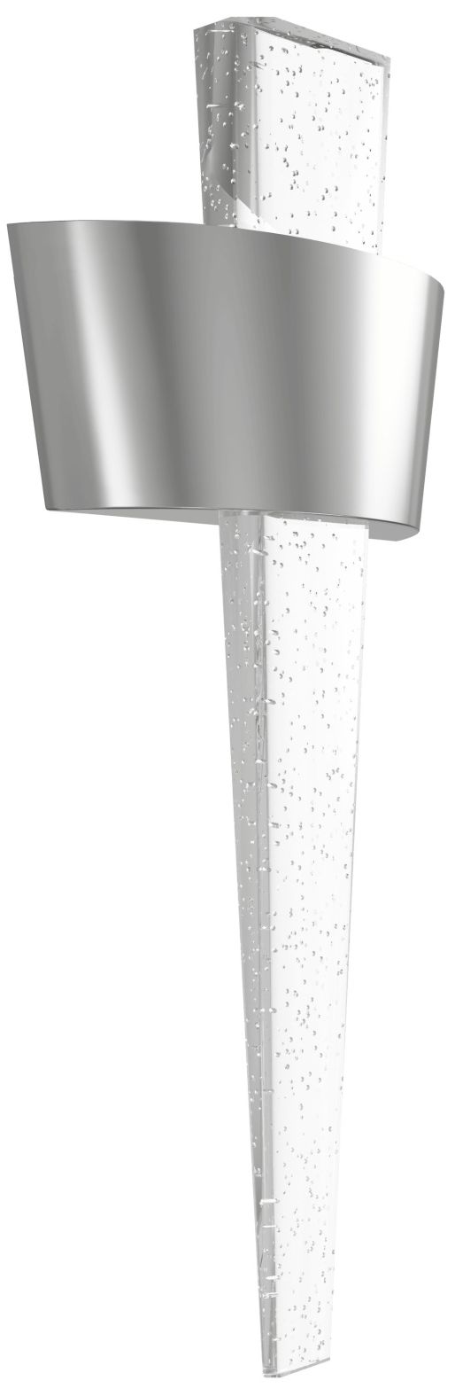 Image 2 Avenue Glacier Ave. 23 1/2"H Curved Nickel LED Sconce more views