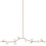 1_Avenue Hampton 78" Wide Brushed Brass 10-Light Chandelier